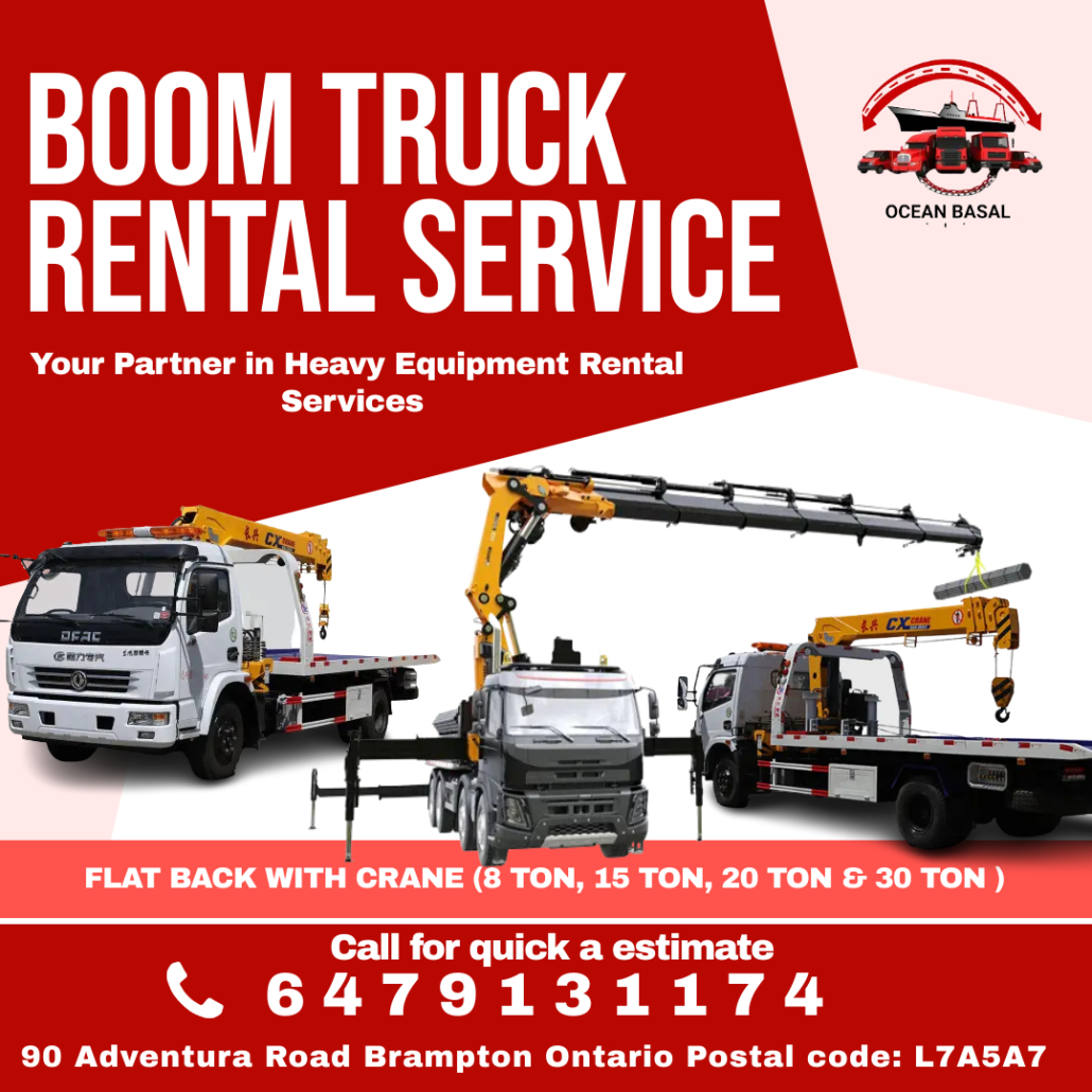 Boom Truck Rental Services – OCean Basal